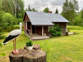 Beautiful summerhouse on the shore of the pond